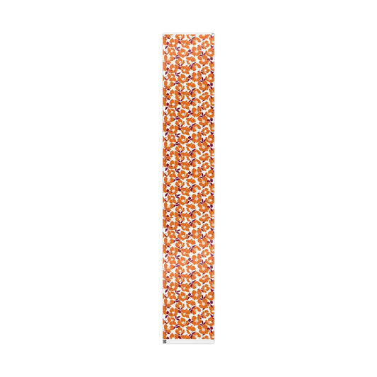 Gift Wrap | Maroon & Orange | Poppy