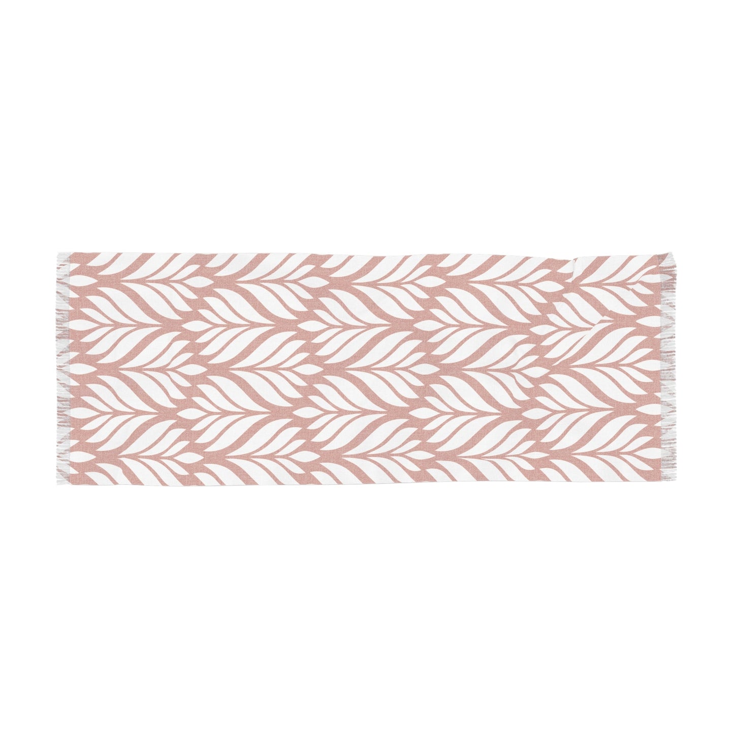 Scarf | Dark Orange & White | Palm