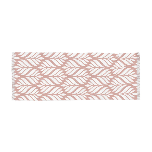 Scarf | Dark Orange & White | Palm