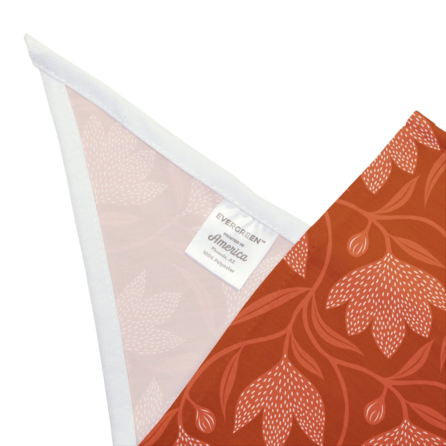 Pet Bandana | Dark Orange & White | Magnolia