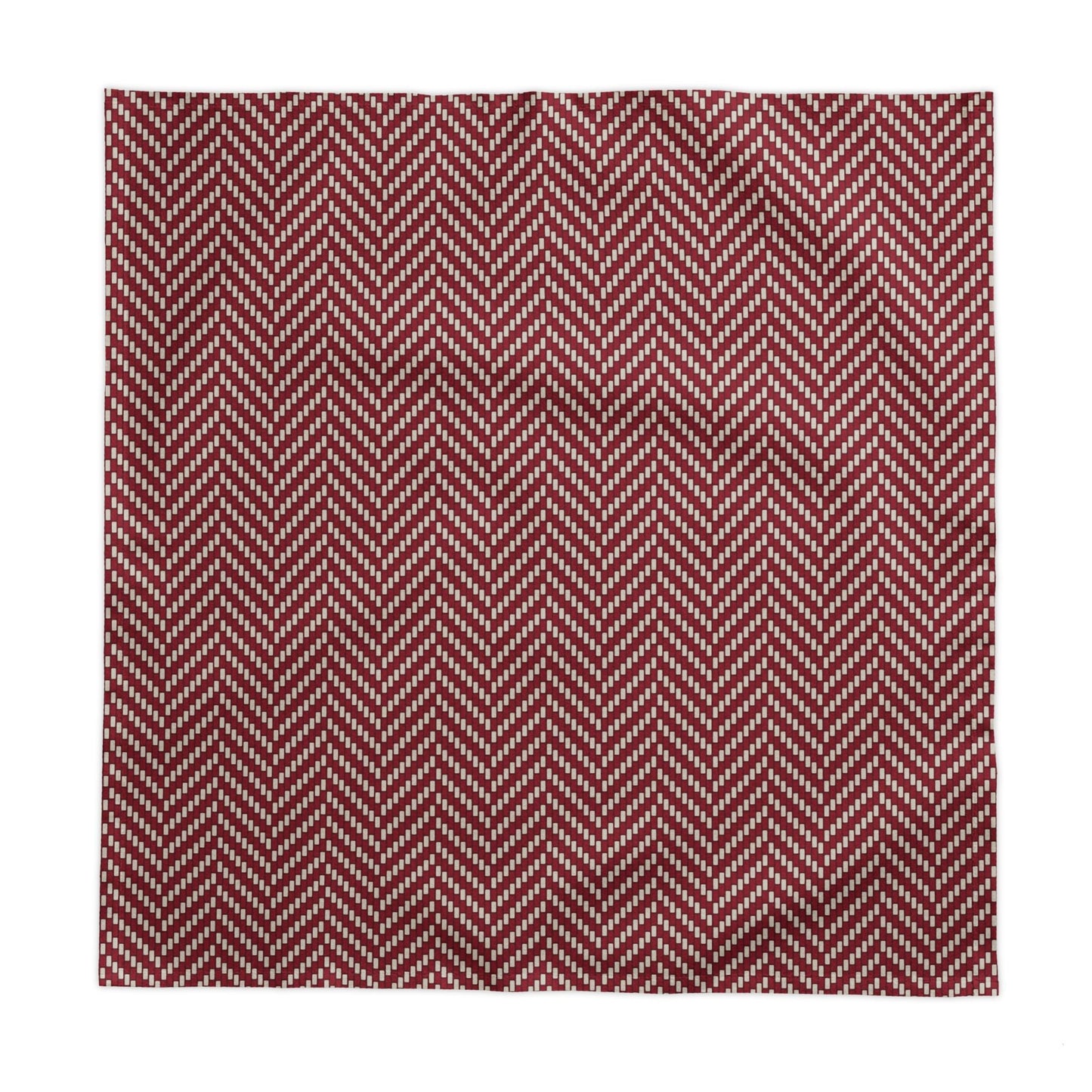 Tablecloth | Maroon & White | Herringbone