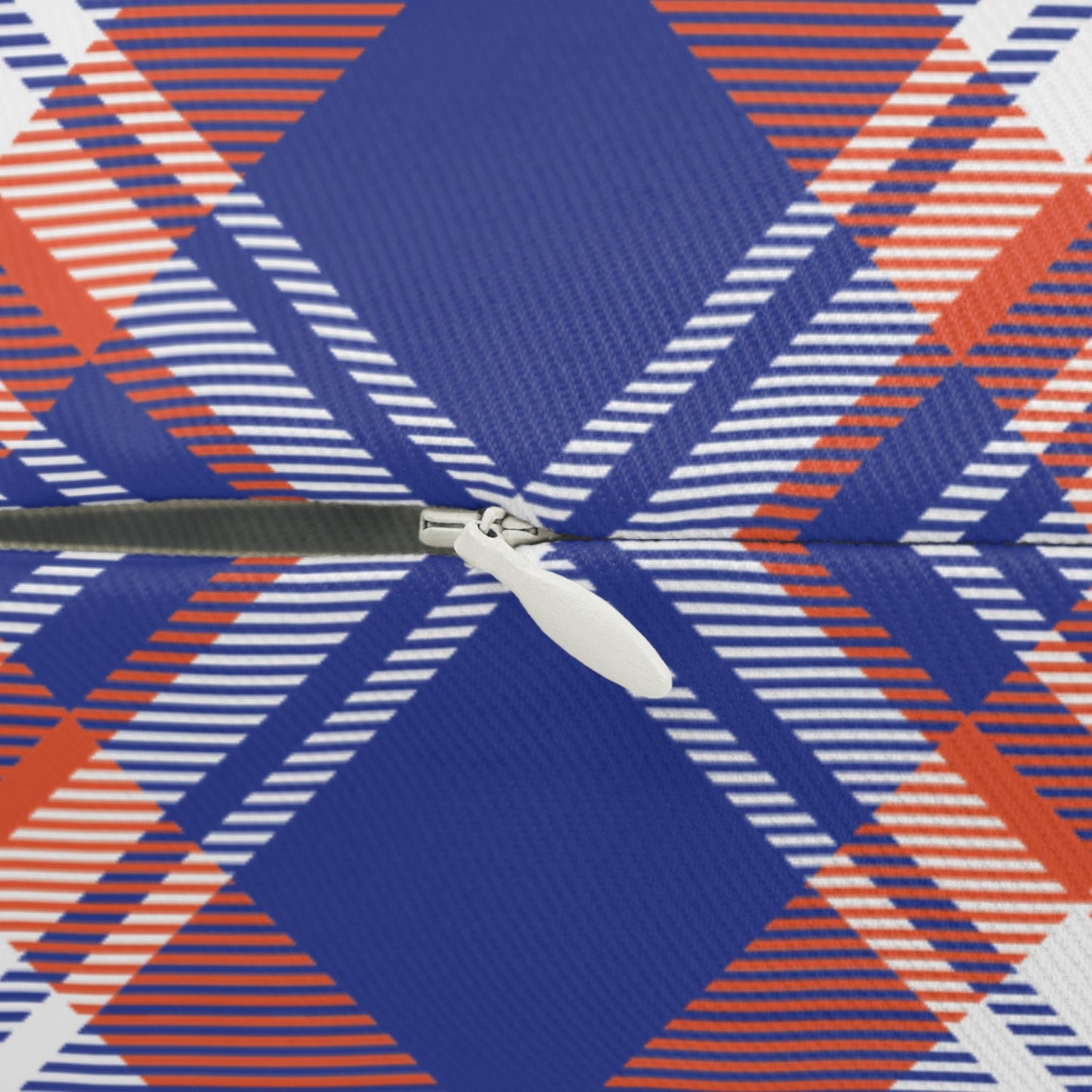 Pillow | Bright Blue & Orange | Tartan