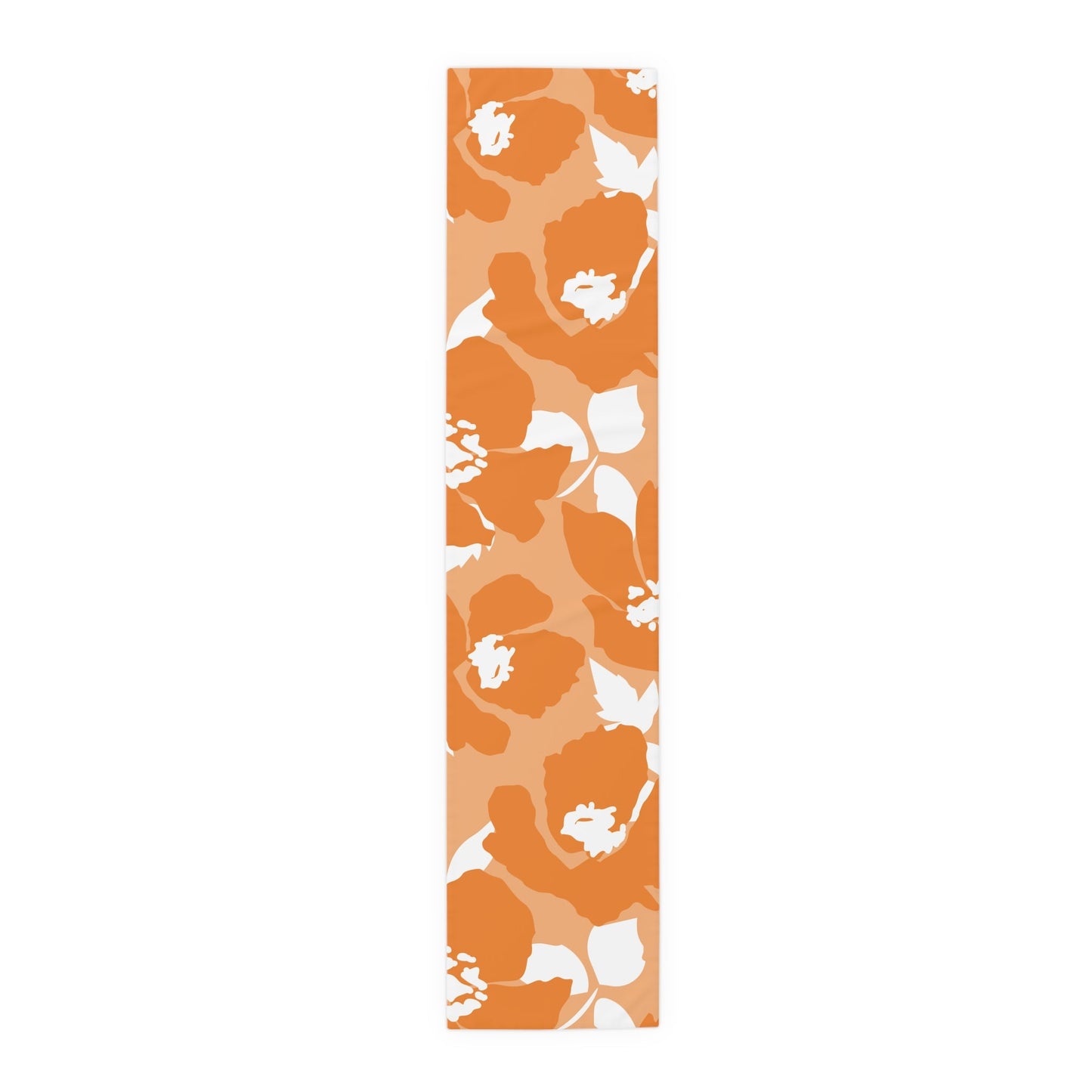 Table Runner | Orange & White | Poppy
