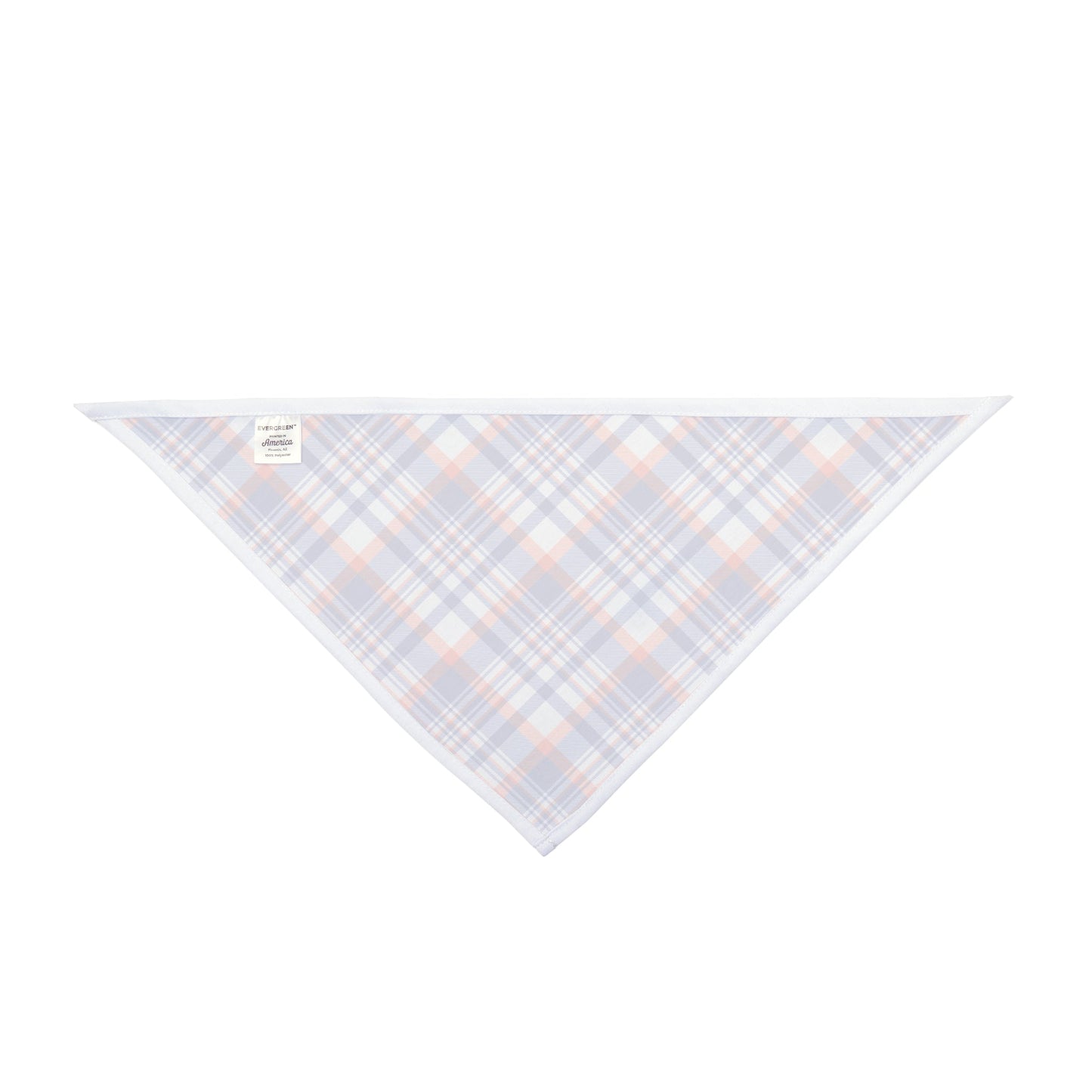 Pet Bandana | Bright Blue & Orange | Tartan