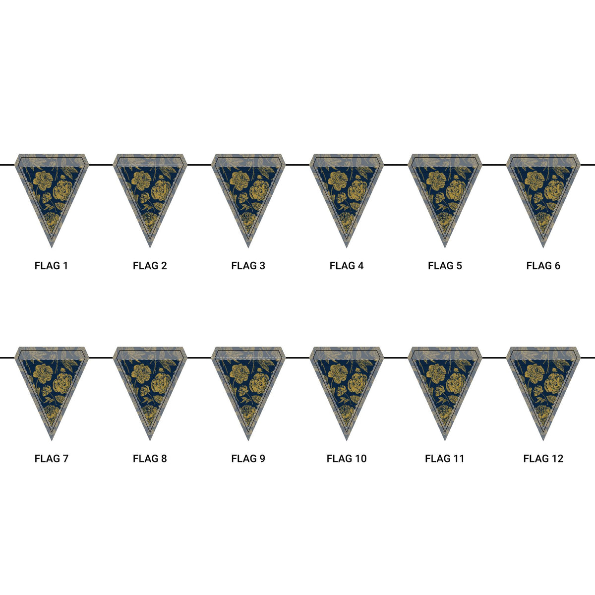 Flag Garland | Notre Dame, Indiana | Peony