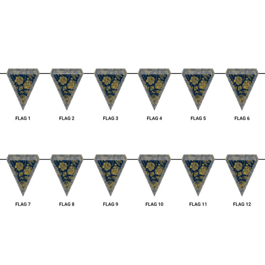 Flag Garland | Notre Dame, Indiana | Peony