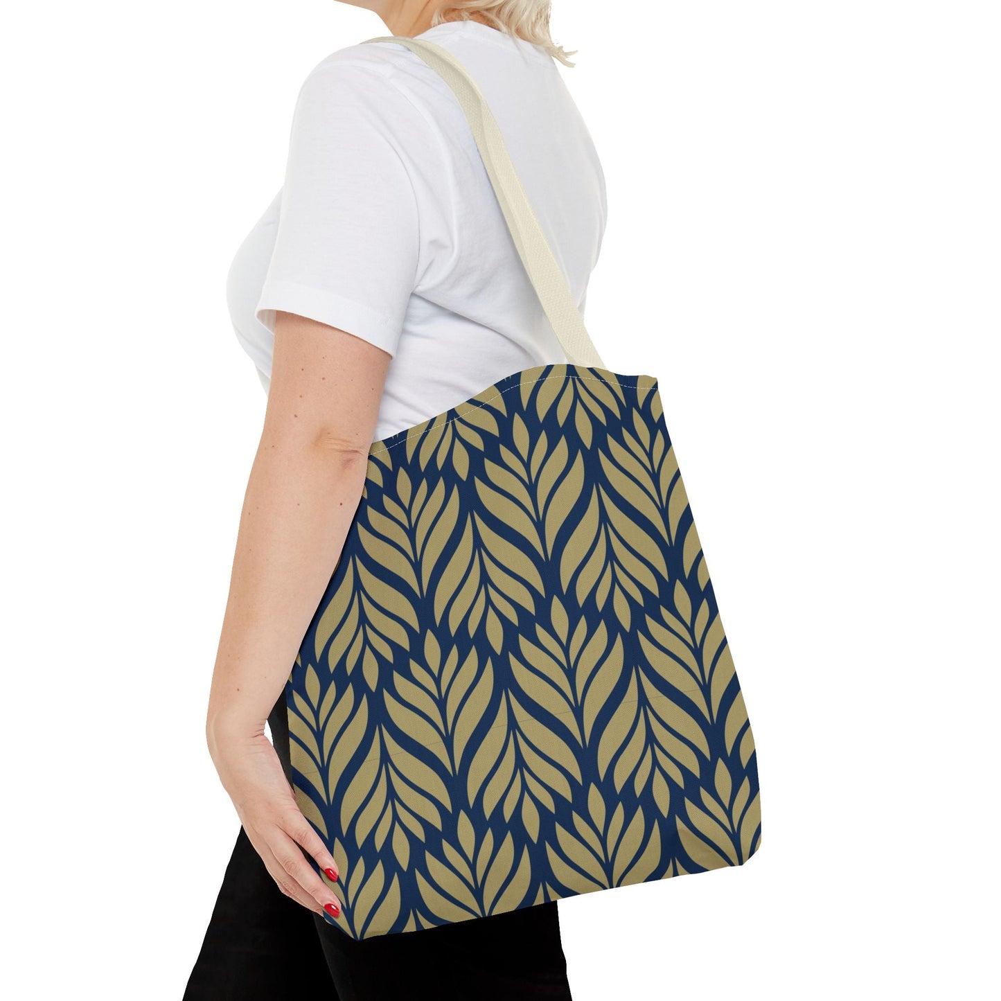 Tote Bag | Blue & Gold | Palm