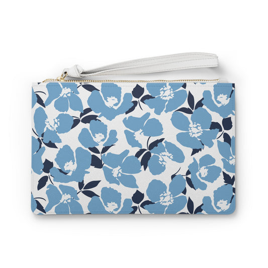 Clutch Bag | Light Blue & White | Poppy
