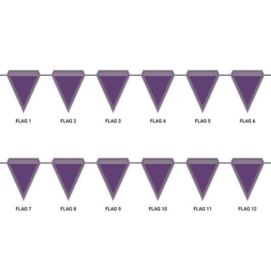 Flag Garland | Lawrence, Kansas | Herringbone