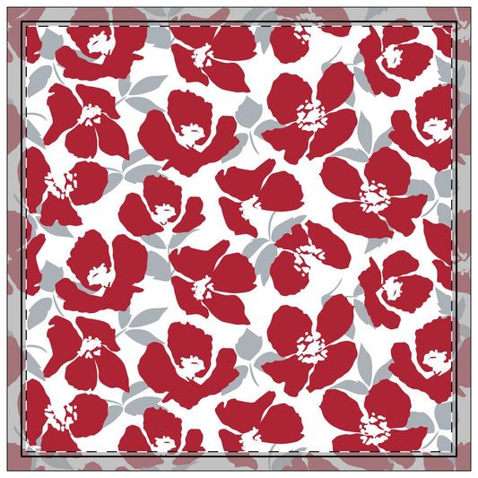 Napkins | Red & Gray | Poppy