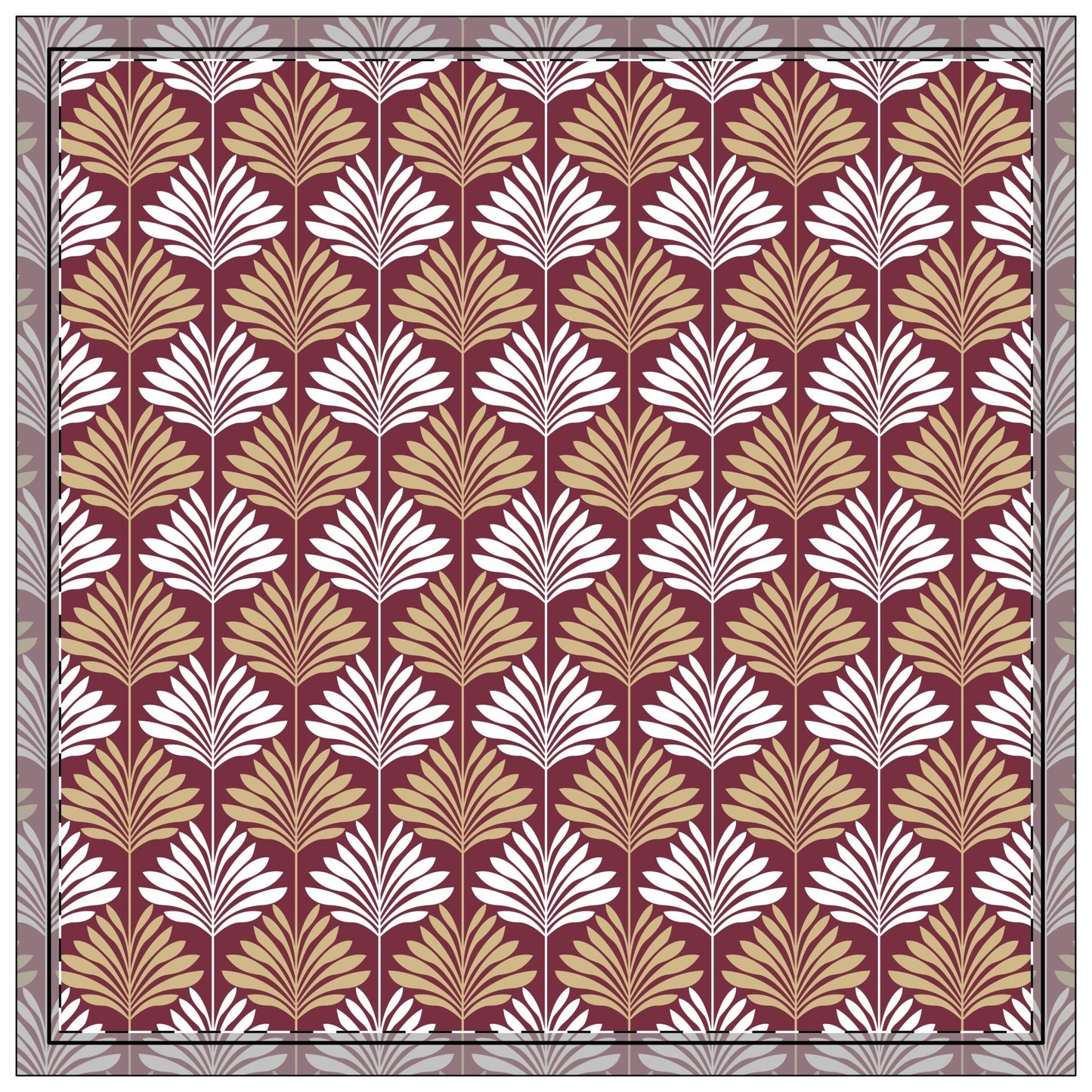 Napkins | Maroon & Gold | Deco