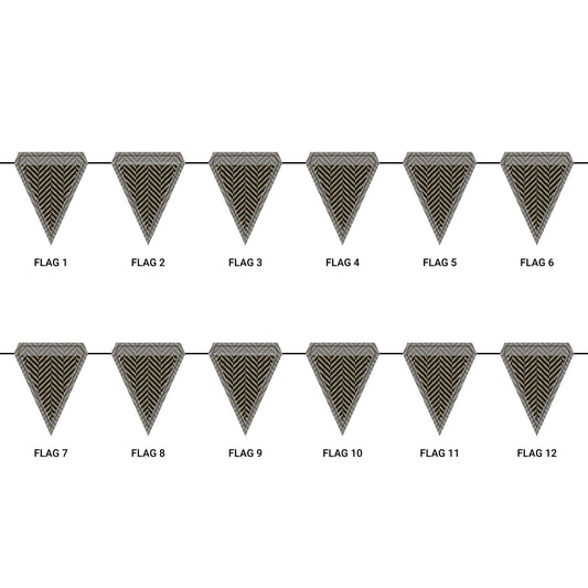 Flag Garland | Winston Salem, North Carolina | Herringbone