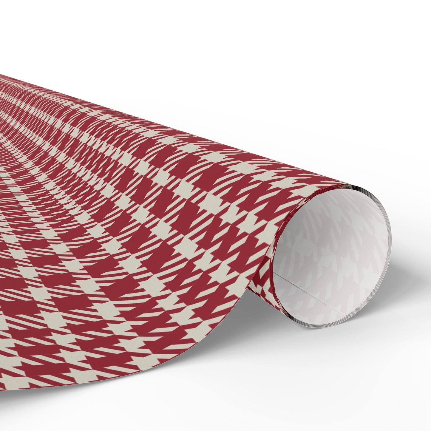 Gift Wrap | Maroon & White | Tweed