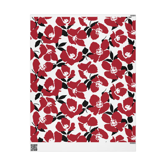 Gift Wrap | Red & Black | Poppy