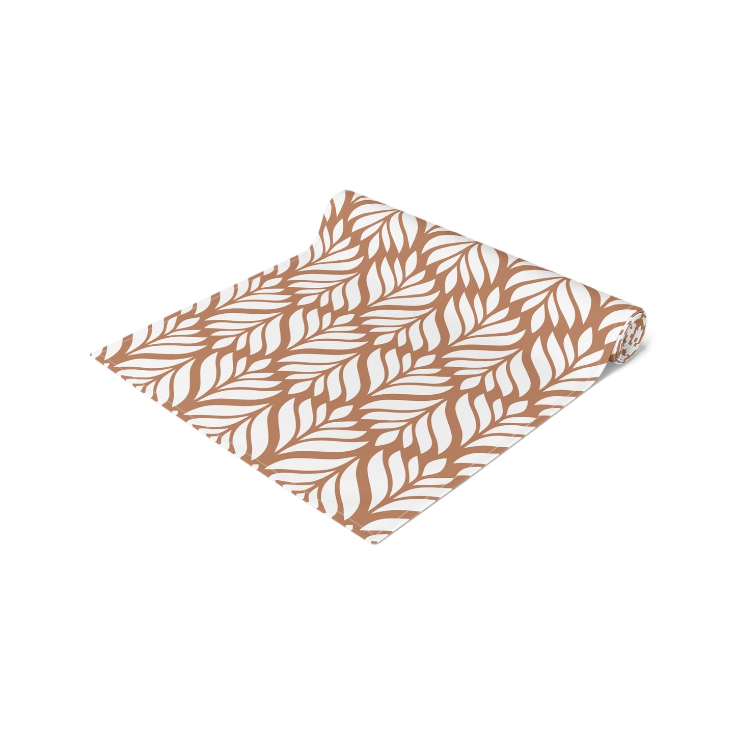 Table Runner | Dark Orange & White | Palm