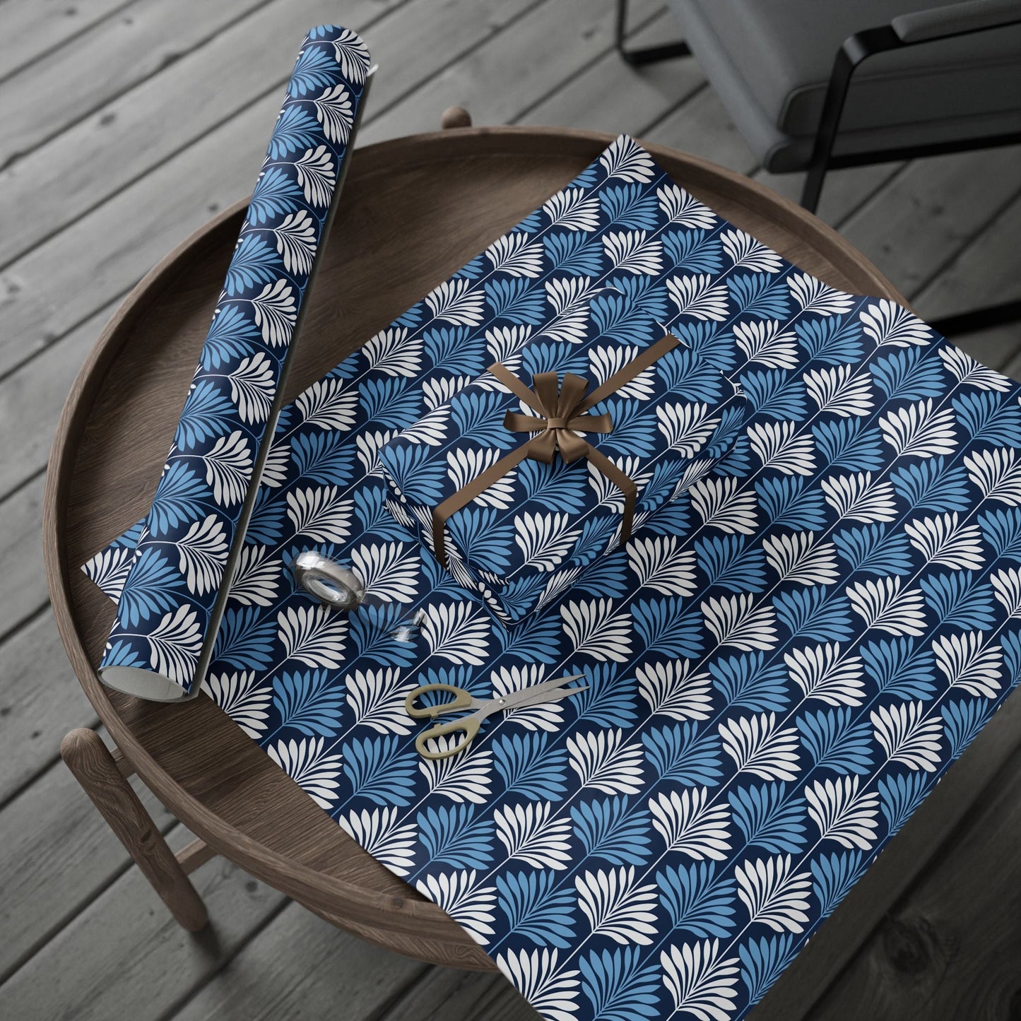 Gift Wrap | Light Blue & White | Deco