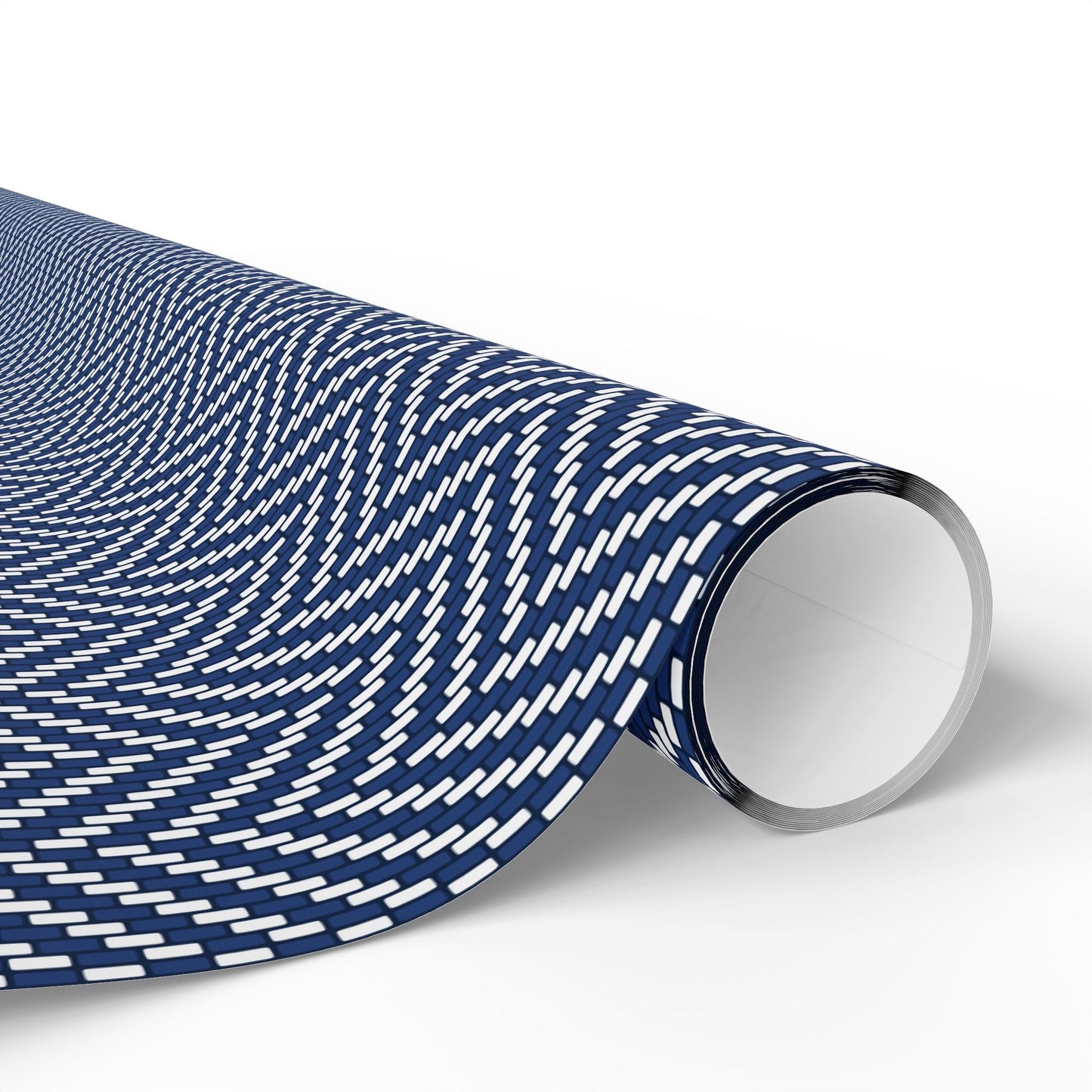 Gift Wrap | Navy & White | Herringbone