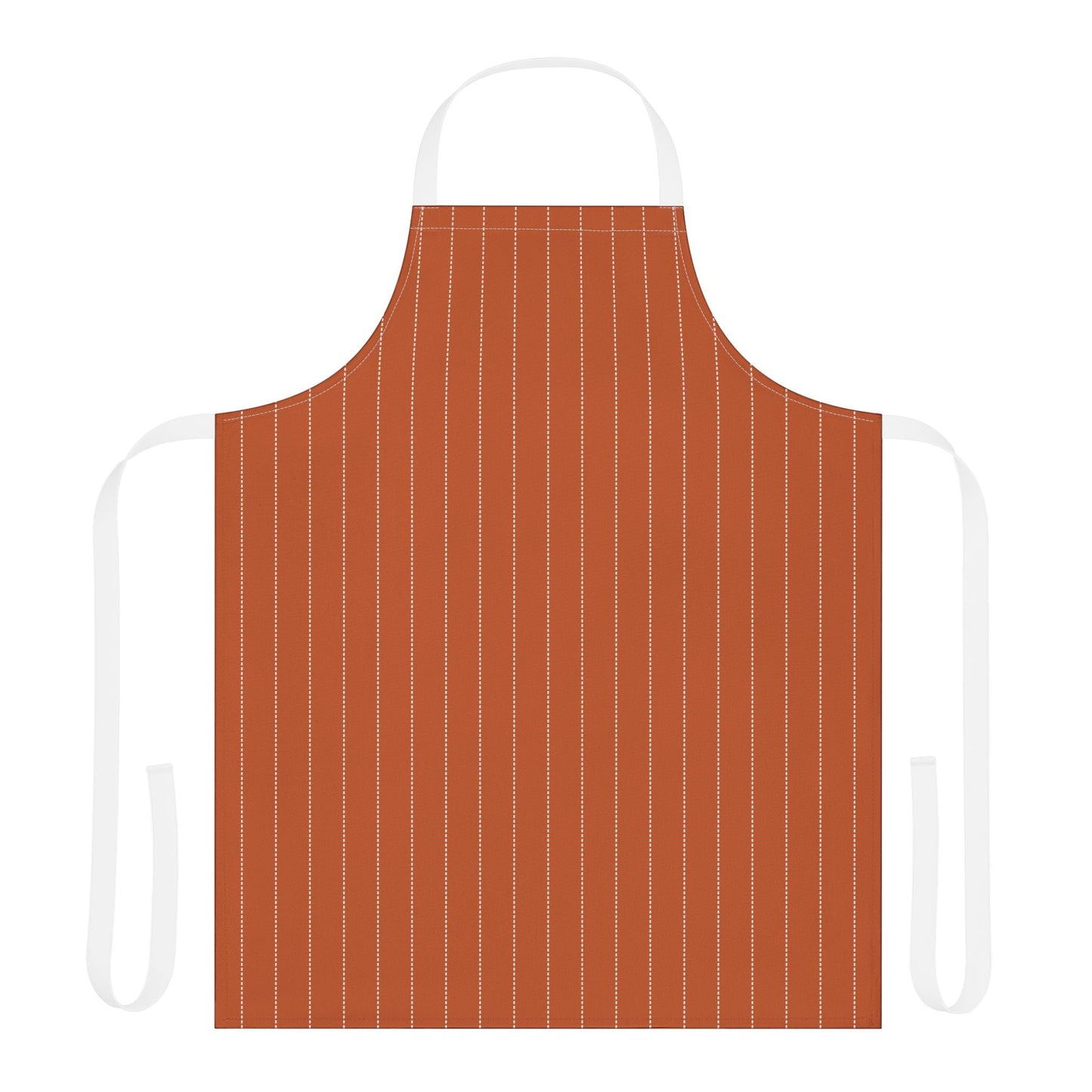 Apron | Dark Orange & White | Pinstripe