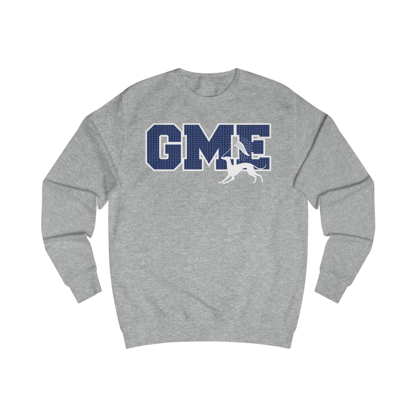 Adult Crewneck Sweatshirt | Greyhounds | Tartain Quilt Blue