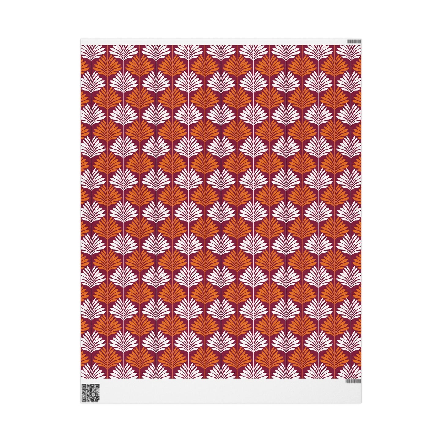 Gift Wrap | Maroon & Orange | Deco