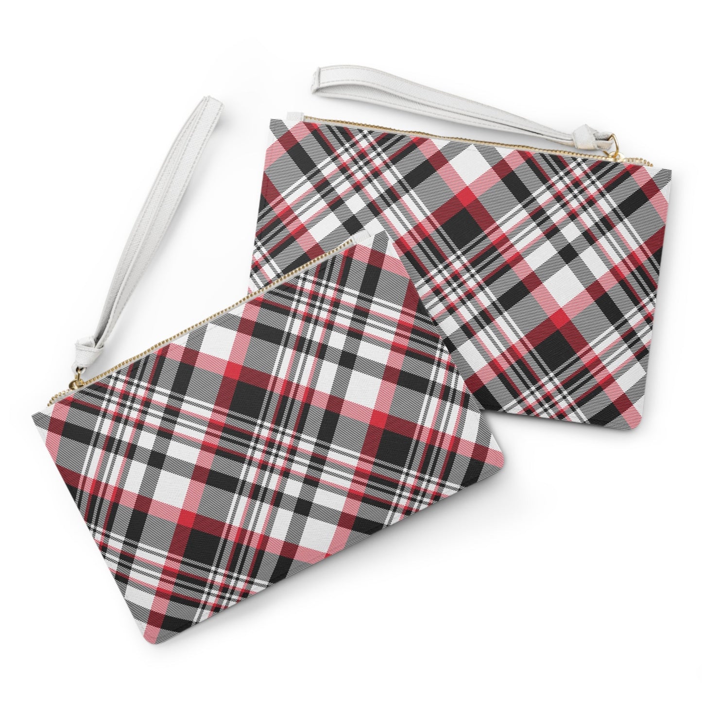 Clutch Bag | Red & Black | Tartan