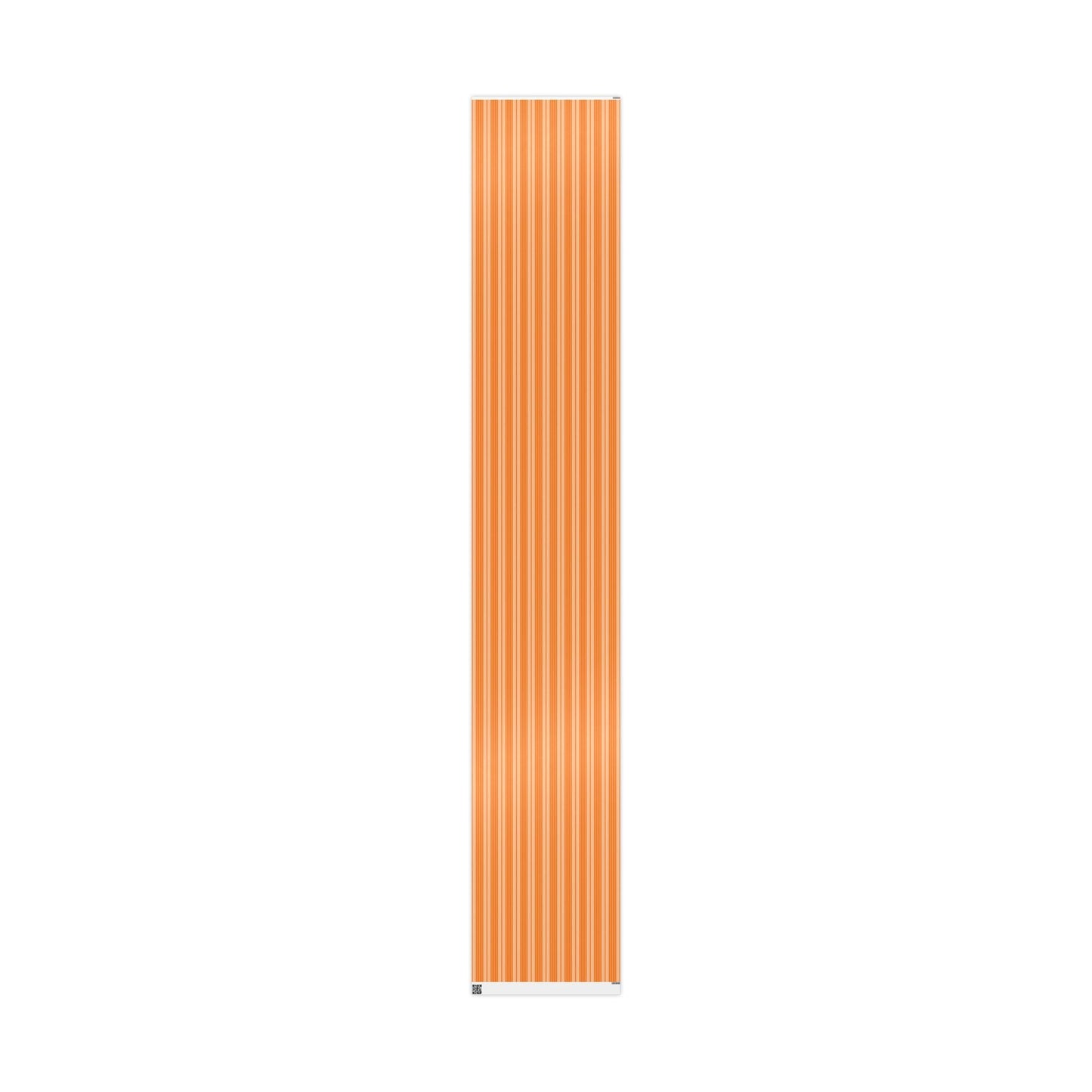 Gift Wrap | Orange & White | Stripe