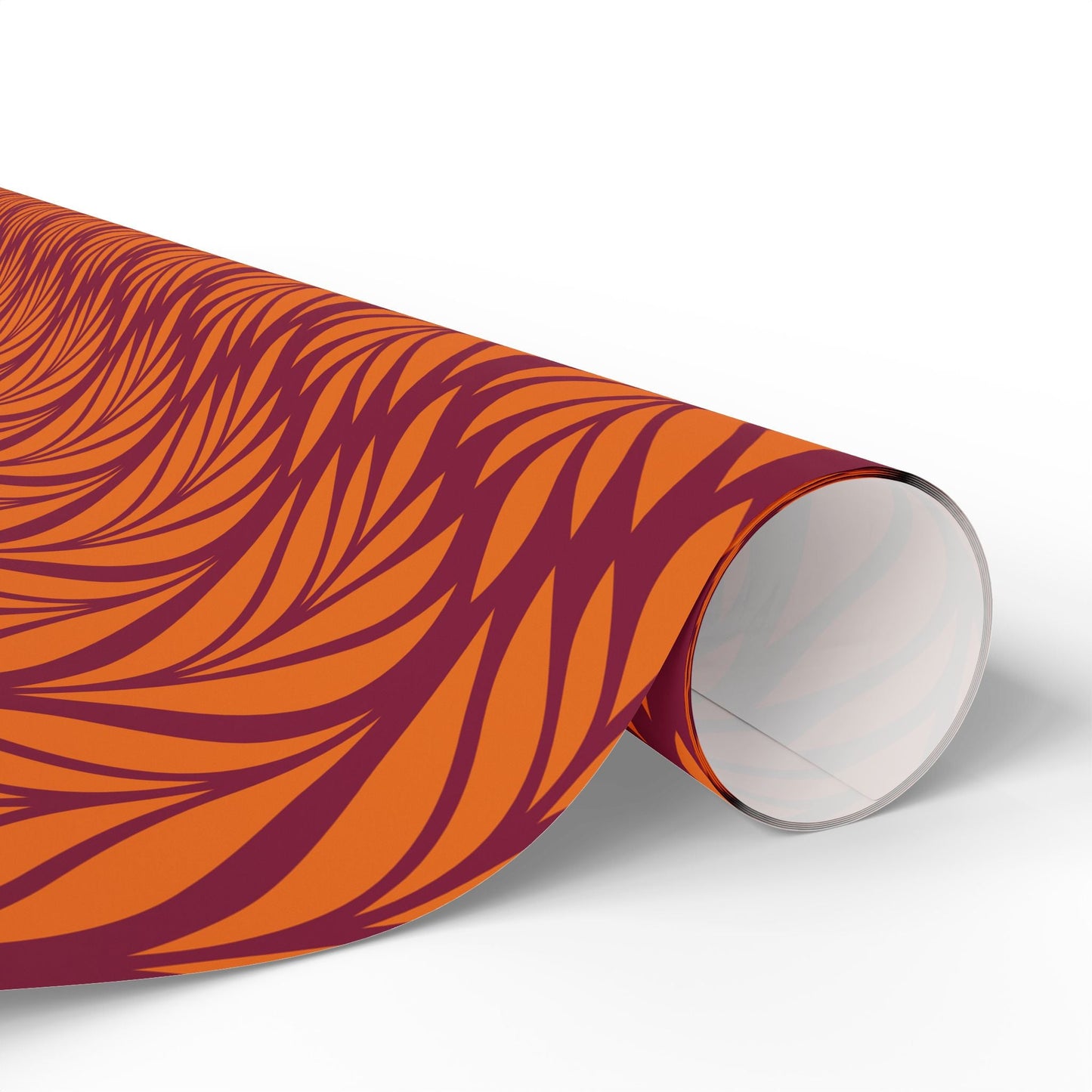 Gift Wrap | Maroon & Orange | Palm