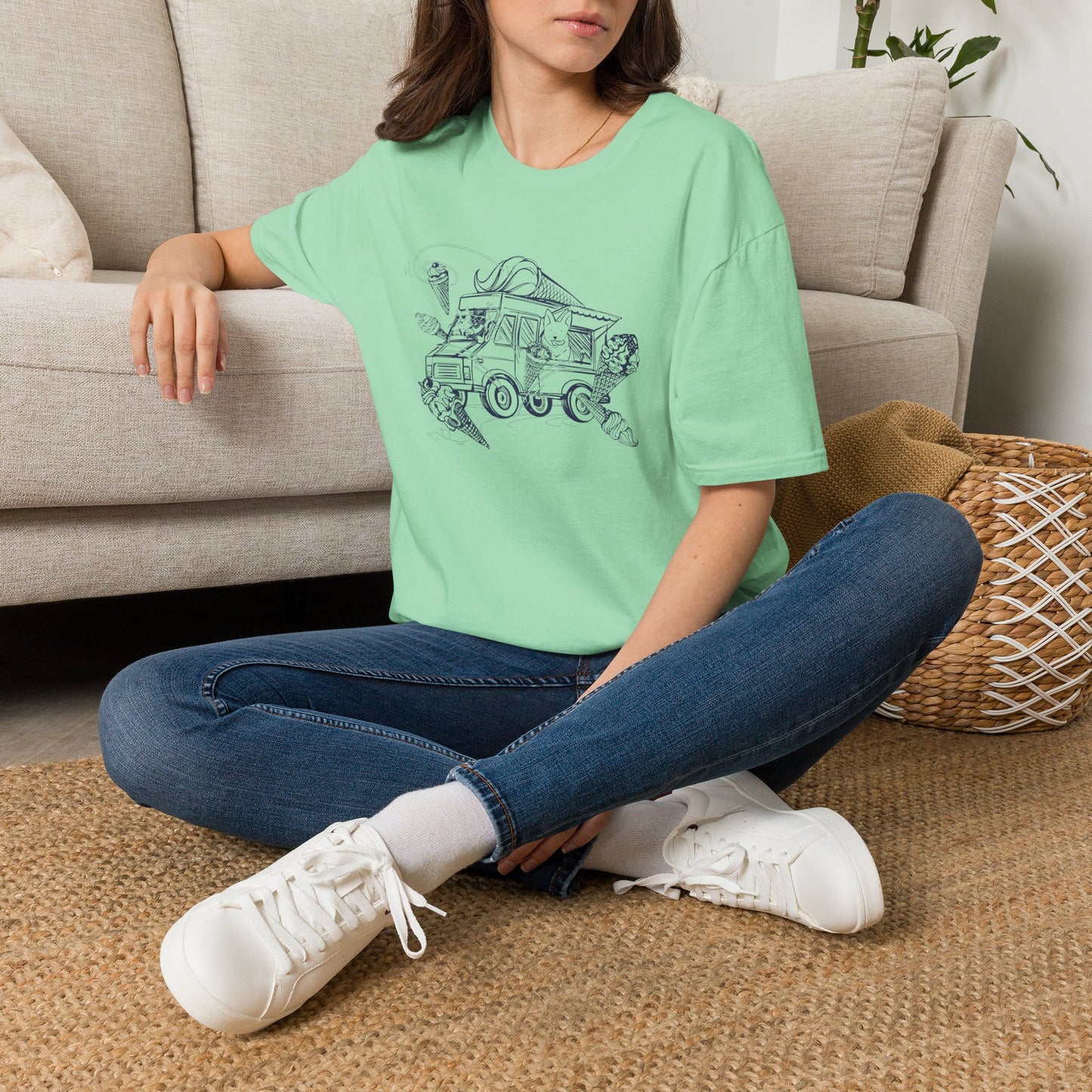 NYP Adult Tee | Cat Ice Cream