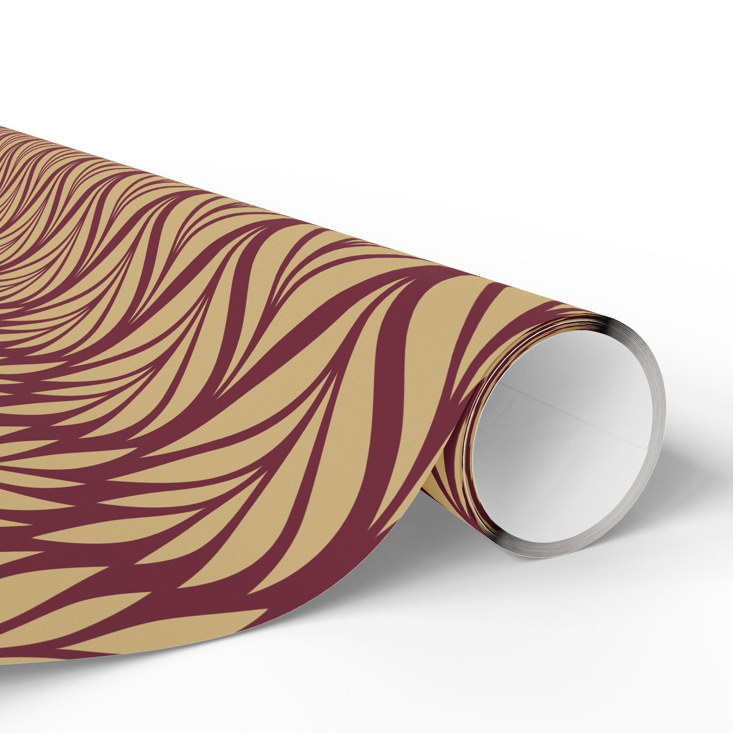 Gift Wrap | Maroon & Gold | Palm