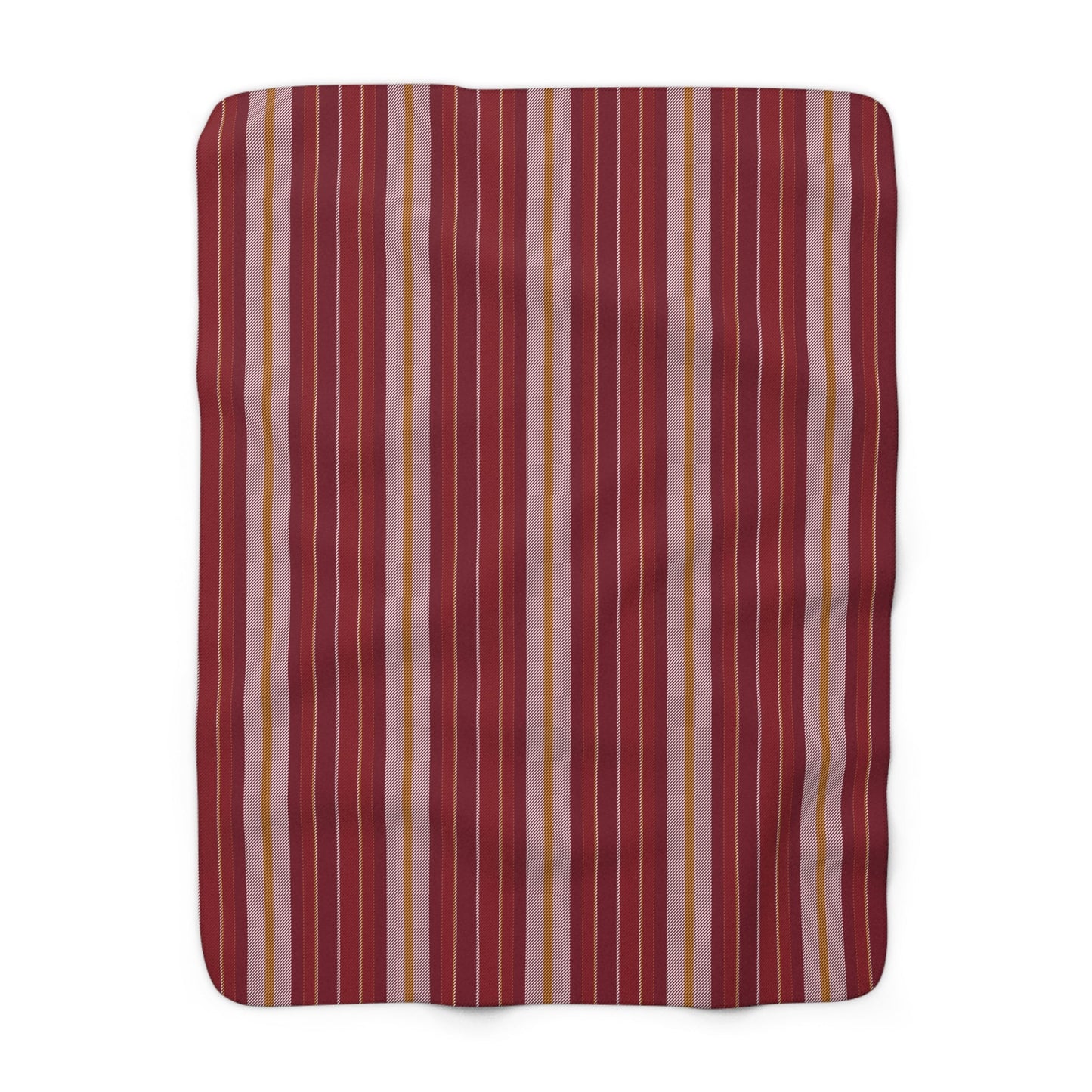 Sherpa Blanket | Red & Yellow | Stripe
