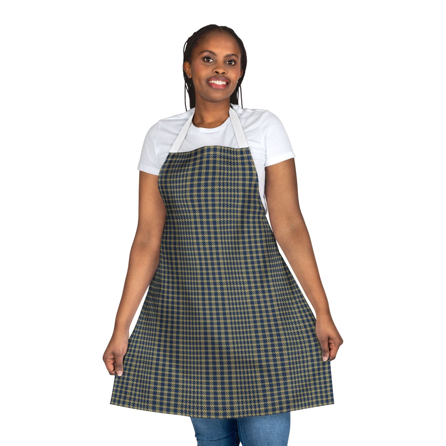 Apron | Gold & Blue | Tweed
