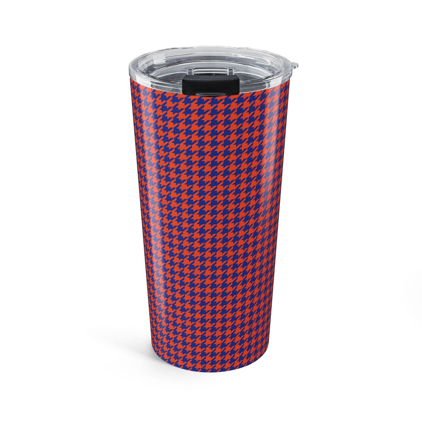 Tumbler | Bright Blue & Orange | Houndstooth