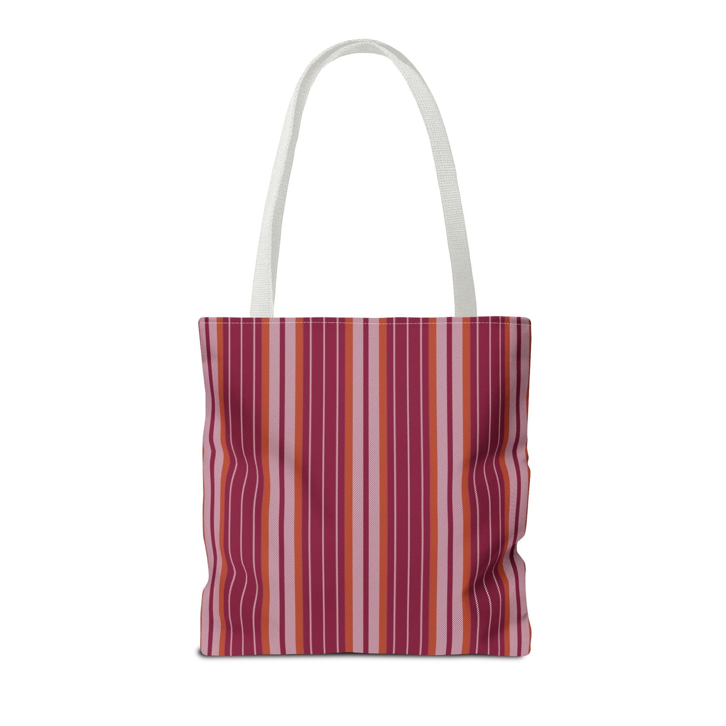 Tote Bags | Maroon & Orange | Stripe