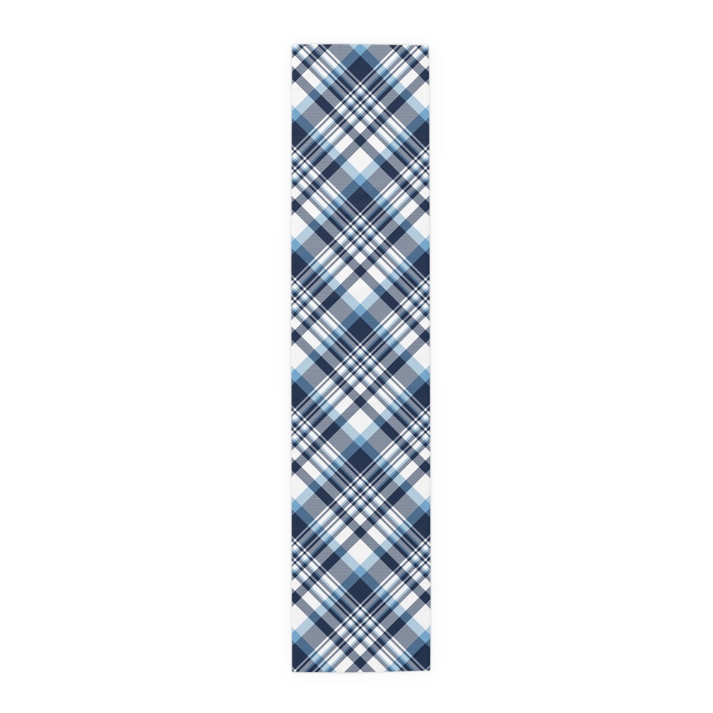 Table Runner | Light Blue & White | Tartan