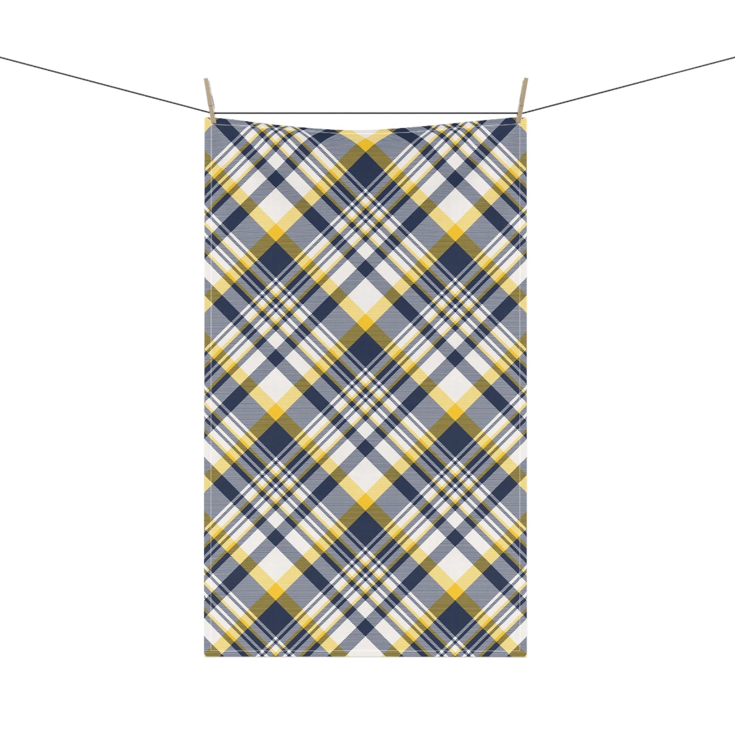 Tea Towels | Yellow & Blue | Tartan