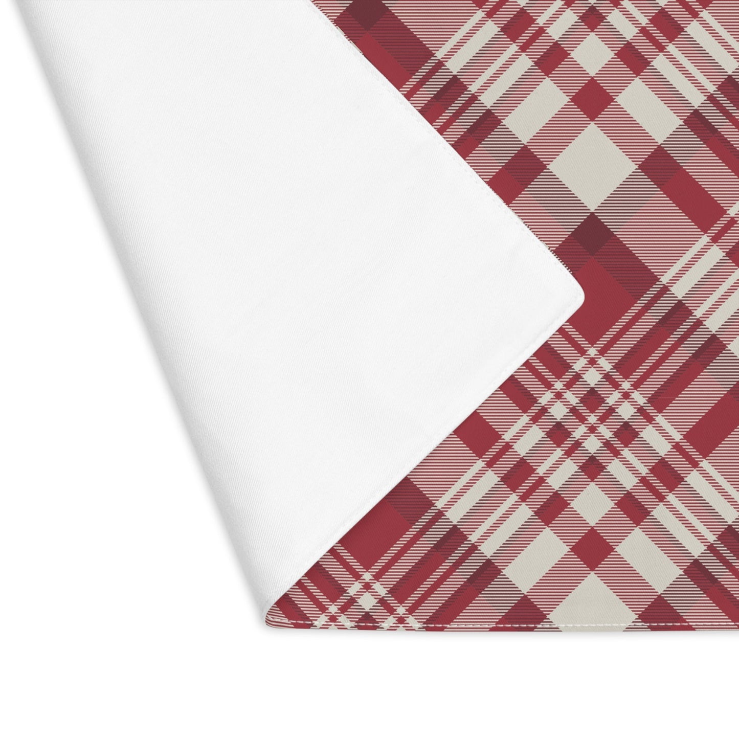 Placemat | Maroon & White | Tartan