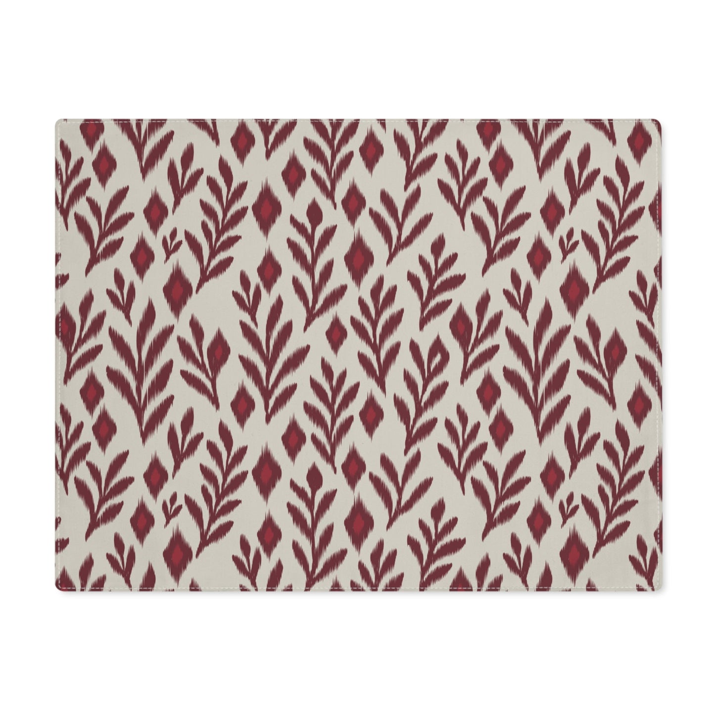 Placemat | Maroon & White | Laurel