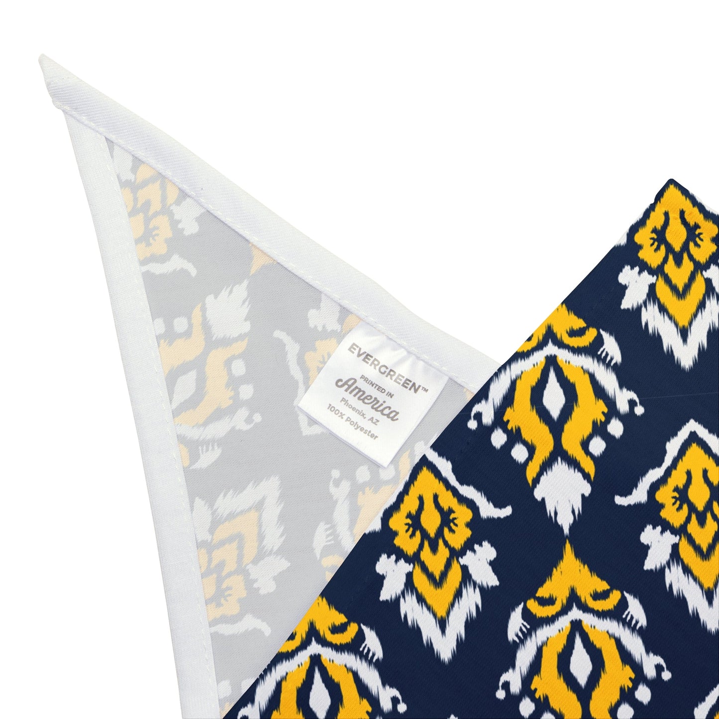 Pet Bandana | Yellow & Blue | Ikat