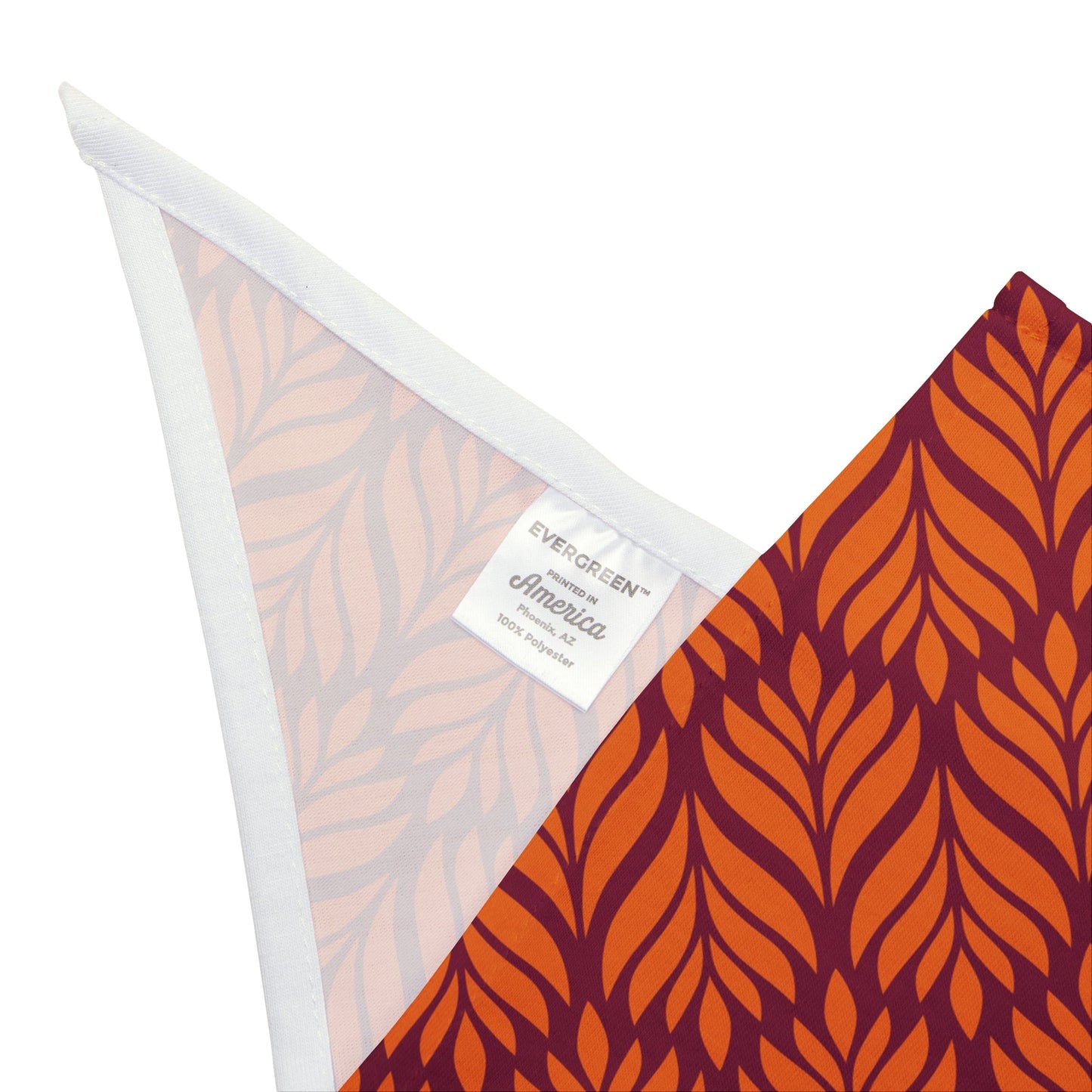 Pet Bandana | Maroon & Orange | Palm
