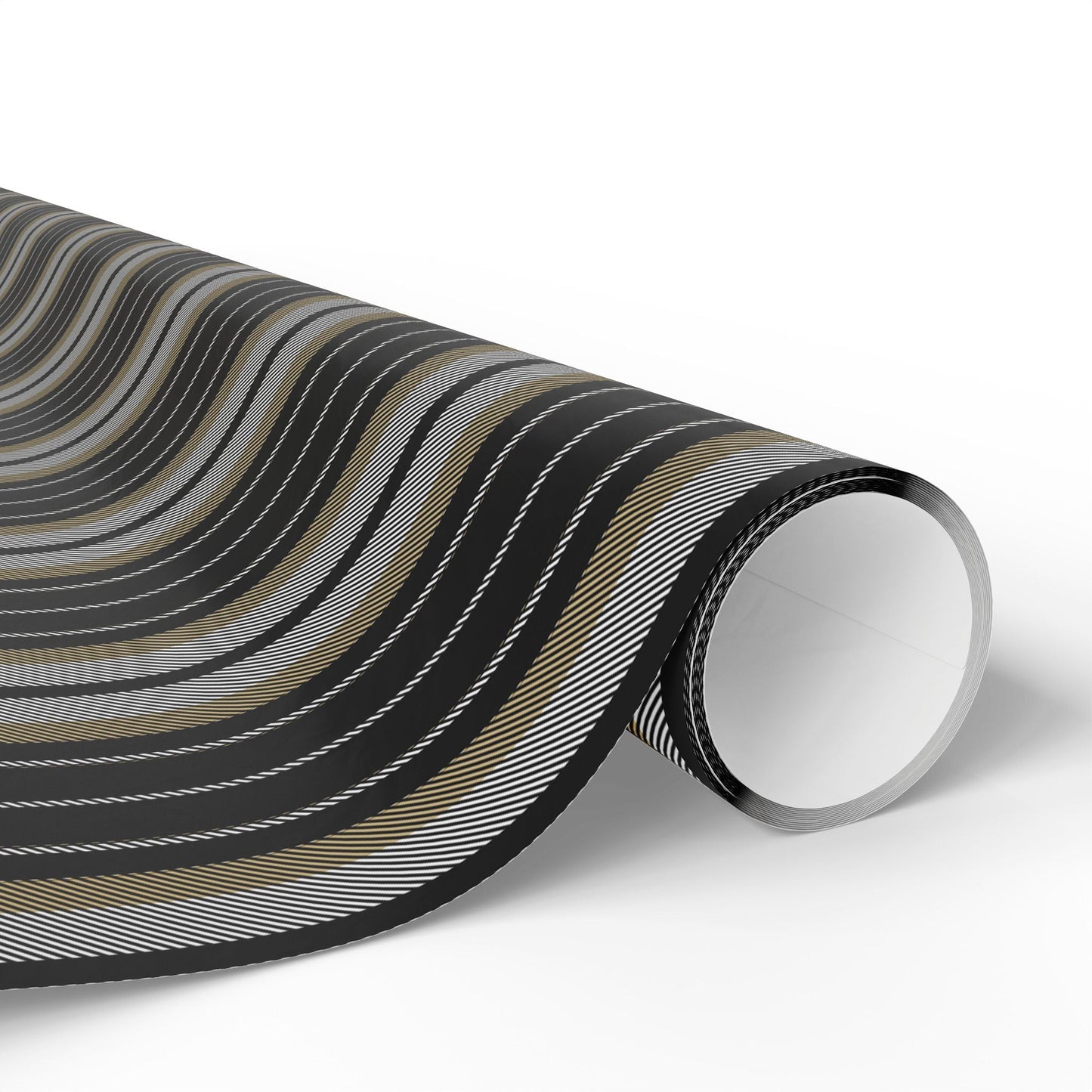 Gift Wrap | Black & Gold | Stripe