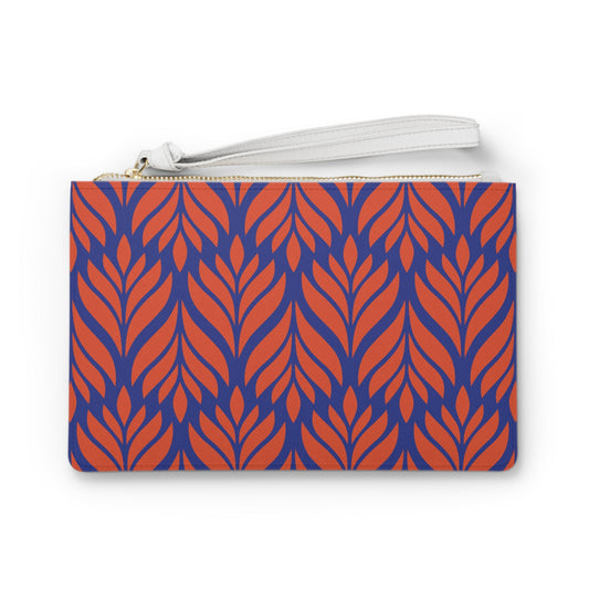 Clutch Bag | Bright Blue & Orange | Palm