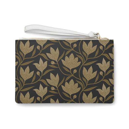 Clutch Bag | Black & Gold | Magnolia