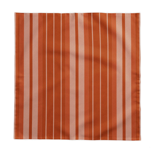 Tablecloth | Dark Orange & White | Stripe