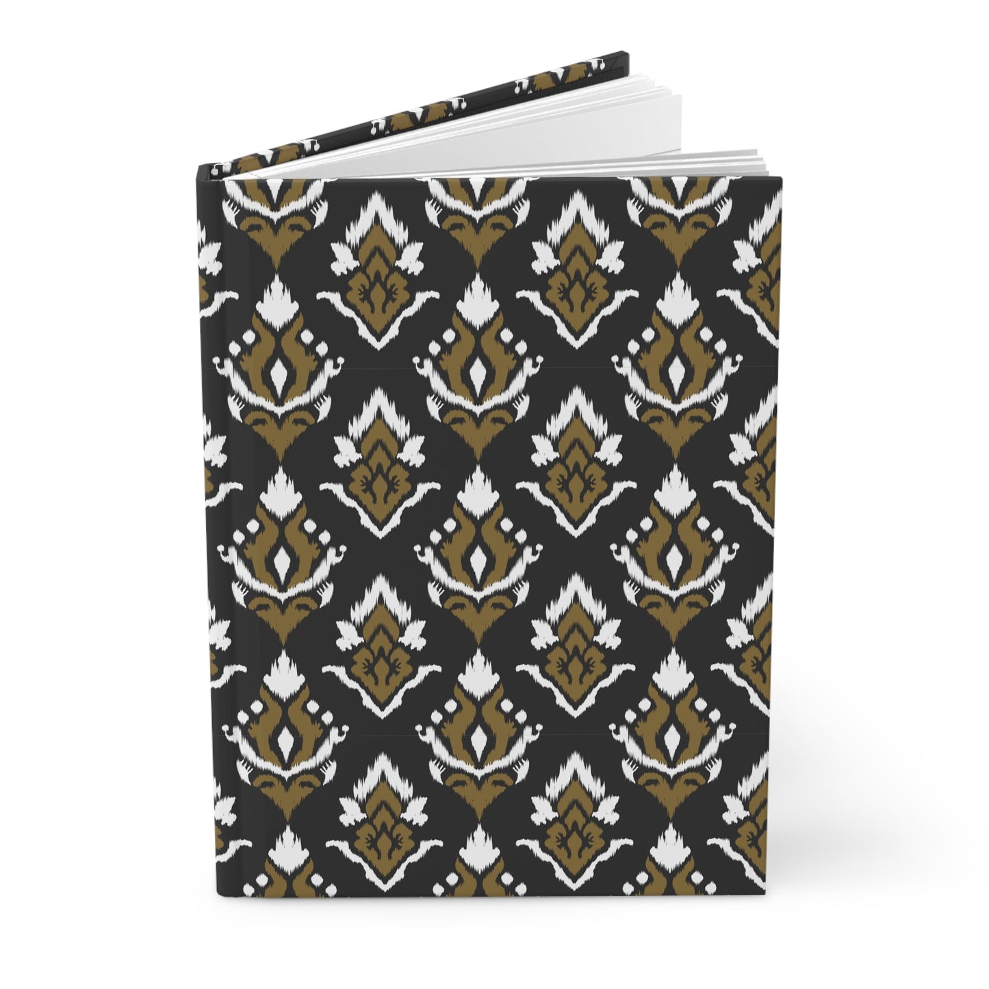 Hardcover Journal | Black & Gold | Ikat