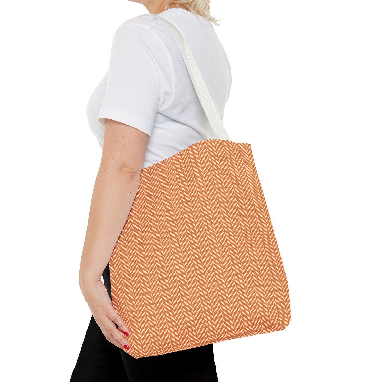 Totes | Orange & White | Herringbone