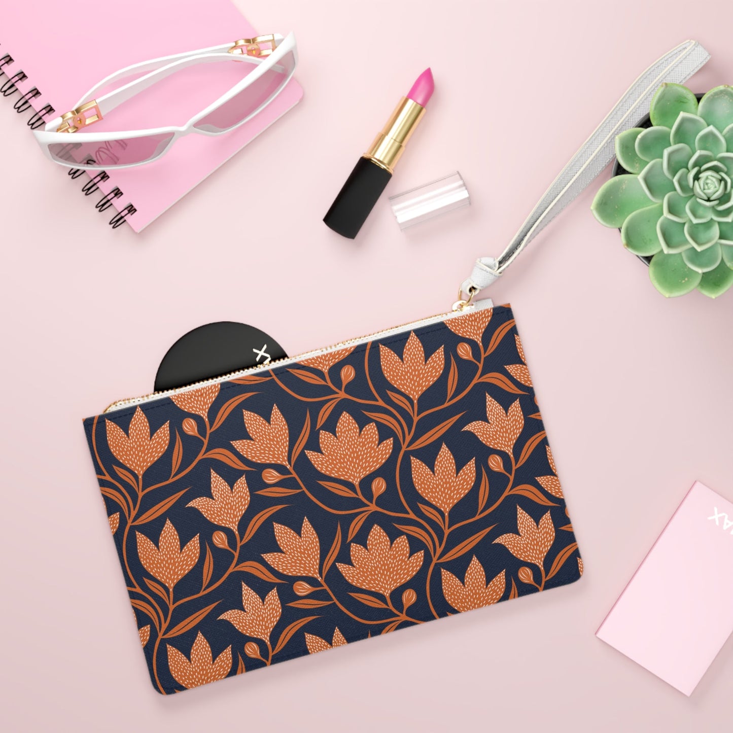 Clutch Bag | Orange & Blue | Magnolia