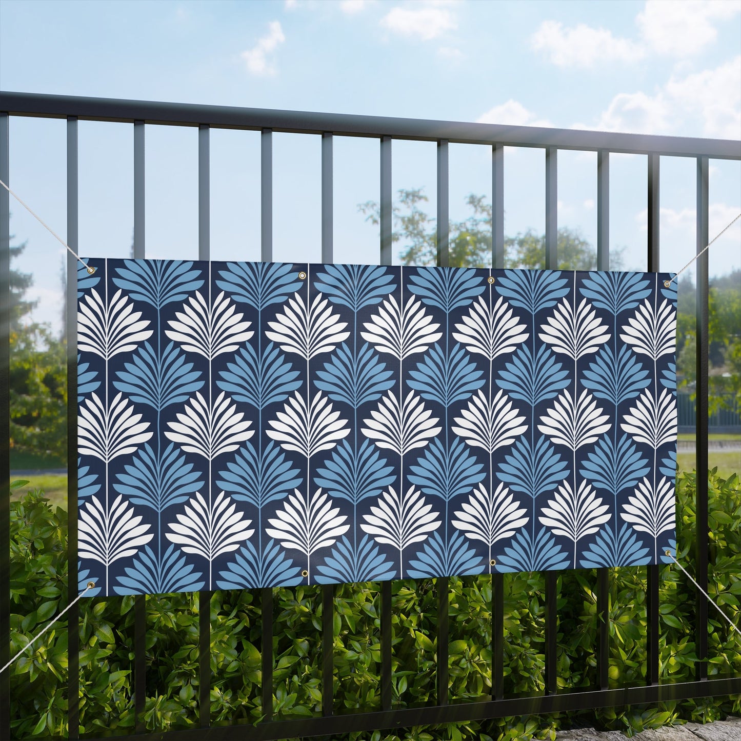 Banner | Light Blue & White | Deco