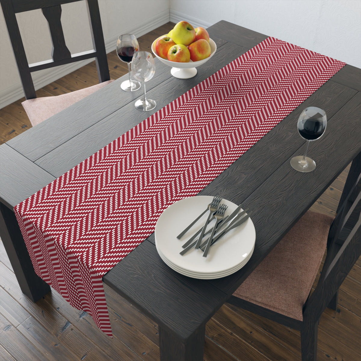 Table Runner | Bloomington, Indiana | Herringbone
