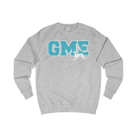 Adult Crewneck Sweatshirt | Greyhounds | Tartan Quilt Teal