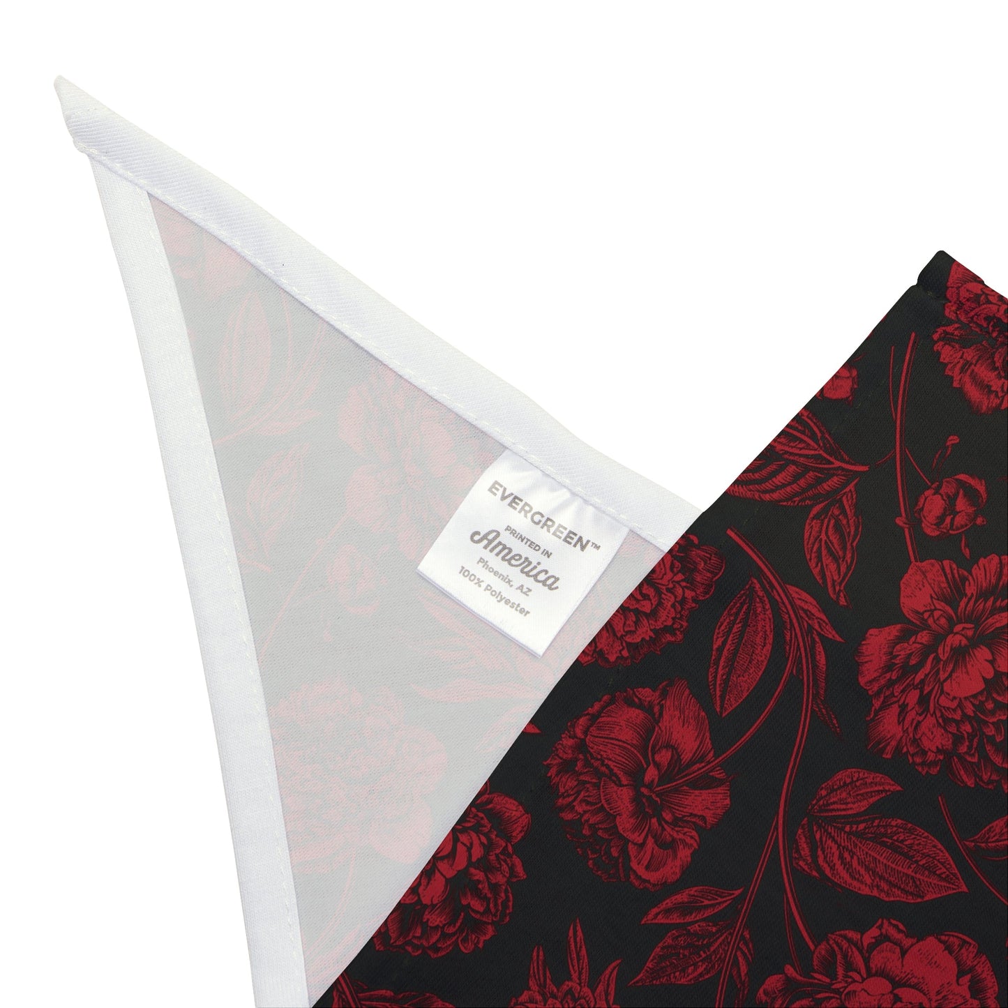 Pet Bandana | Red & Black | Peony